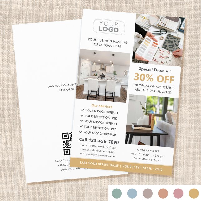 Professional Custom Photo Logo Gold Marketing Flyer (Creator Uploaded)