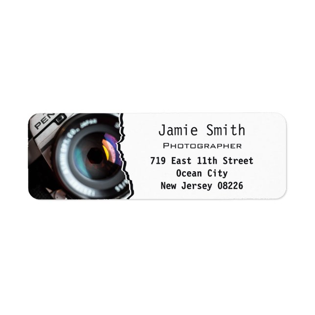  Professional Custom Photo Return Address Label (Front)