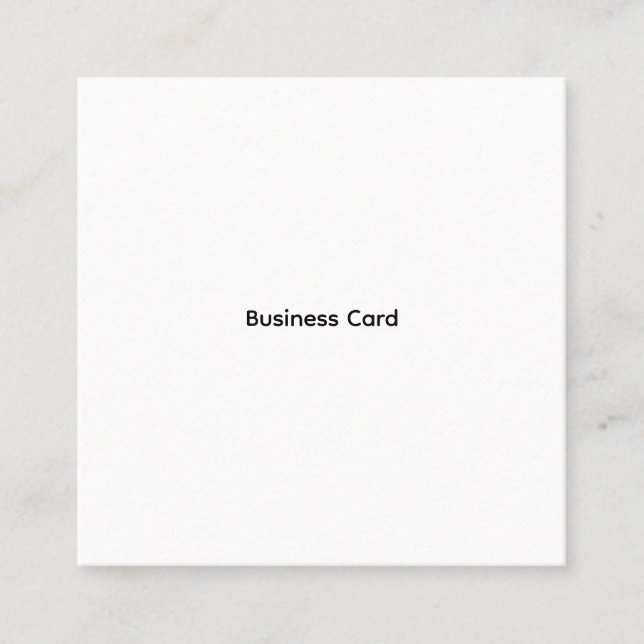 Professional Custom  Square Business Card (Front)