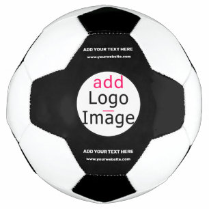 Professional Customisable Business Black White Football