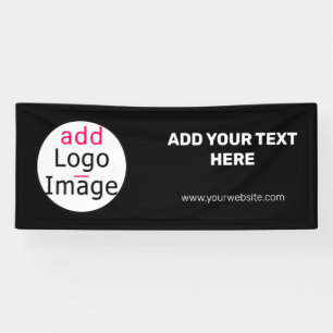 Professional Customisable Business  Brand Black   Banner