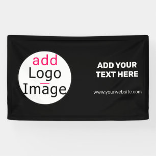 Professional Customisable Business  Brand Black   Banner