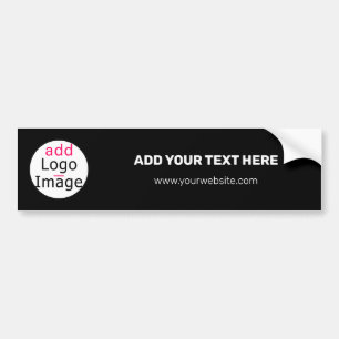 Professional Customisable Business  Brand Black   Bumper Sticker