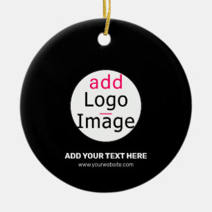 Professional Customisable Business Brand Black Ceramic Tree Decoration
