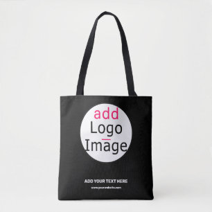 Professional Customisable Business Brand Black   Tote Bag