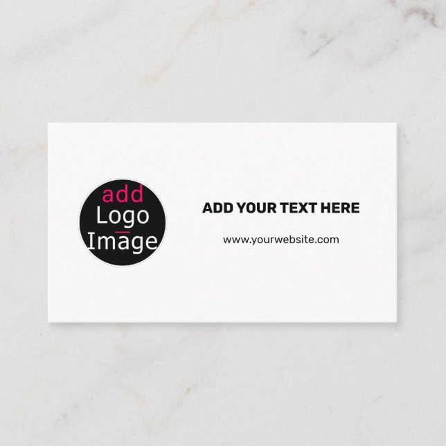 Professional Customisable Business Chic White Enclosure Card (Front)