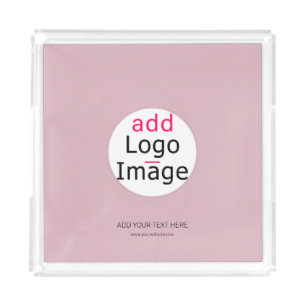 Professional Customisable Business Dusty Rose Hue Acrylic Tray