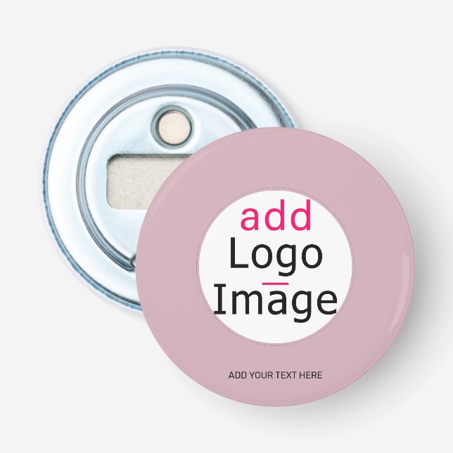 Professional Customisable Business Dusty Rose Hue Bottle Opener (Front)