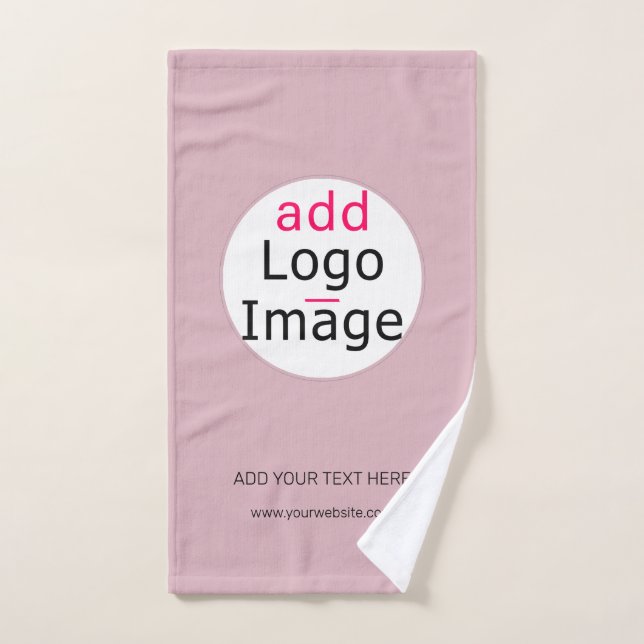 Professional Customisable Business Dusty Rose Hue Hand Towel (Hand Towel)