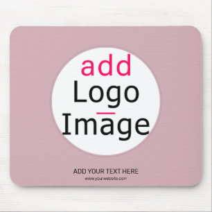 Professional Customisable Business Dusty Rose Hue Mouse Mat