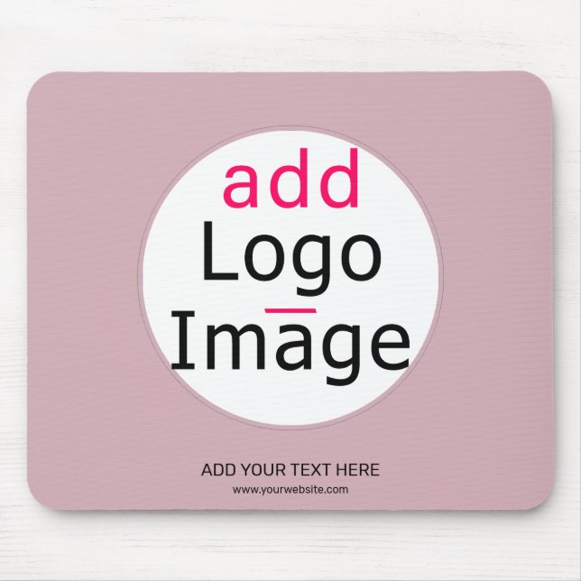 Professional Customisable Business Dusty Rose Hue  Mouse Mat (Front)