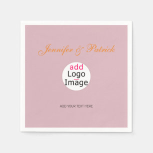Professional Customisable Business Dusty Rose Hue Napkin