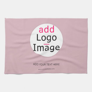 Professional Customisable Business Dusty Rose Hue Tea Towel