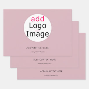 Professional Customisable Business Dusty Rose Hue  Wrapping Paper Sheet