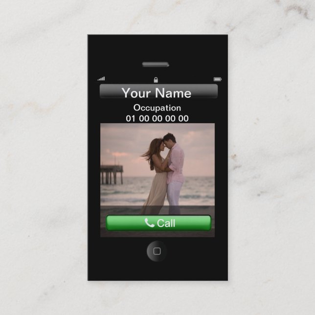 Professional Customisable iPhone Design Business Card (Front)