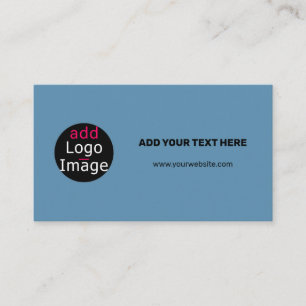 Professional Customisable Stylish Dusty Blue Enclosure Card
