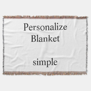 professional customs simple throw blanket