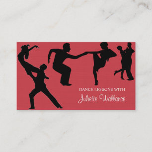 Professional Dance Studio, Instructor Business Business Card