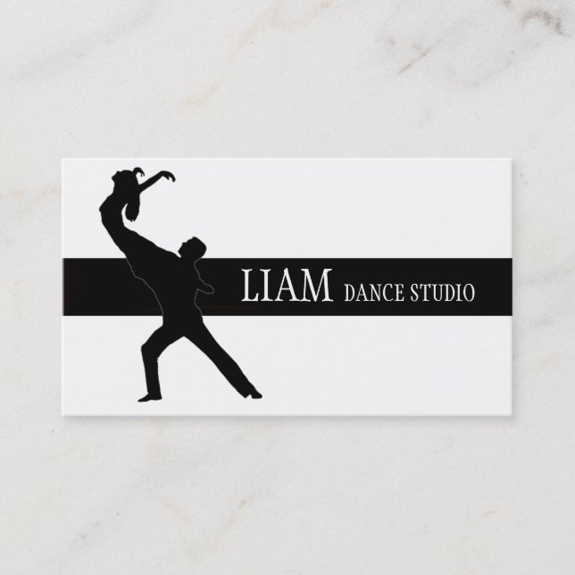 Professional Dance Studio, Instructor Business Card (Front)