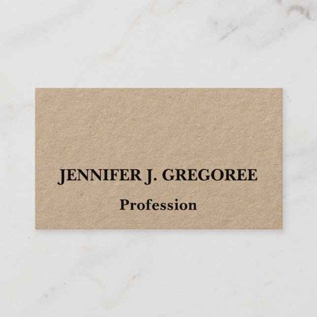 Professional, Dapper Professional Business Card (Front)