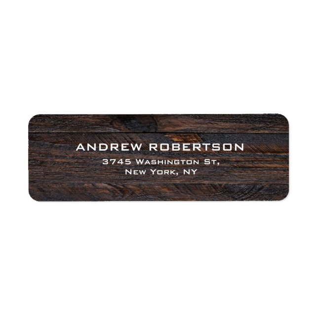 Professional Dark Brown Wood Plain Elegant (Front)