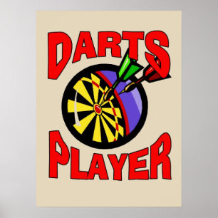 Professional Dart Player, edit text Poster