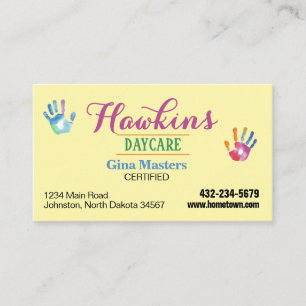 Professional Daycare Business Card