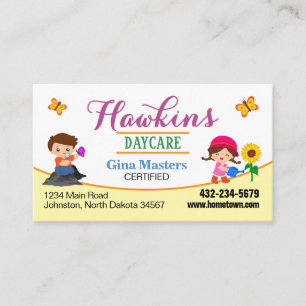 Professional Daycare Business Card