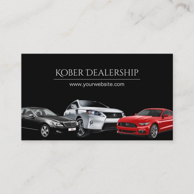 Professional Dealership Auto Sale Business Card (Front)