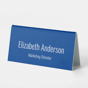Professional Deep Blue White Name Title Template