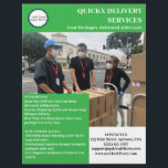 Professional Delivery Service  Flyer<br><div class="desc">A Professional Delivery Service Flyer is a must-have for any business looking to effectively advertise its services with a polished and modern touch. Designed to captivate your audience’s attention, this flyer template is ideal for showcasing your delivery service in a professional and eye-catching manner. Featuring dedicated placeholders for your business...</div>