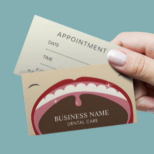 Professional Dental Appointment Reminder Card