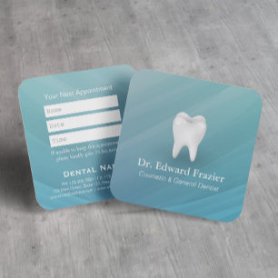 Professional Dental Care Dentist Appointment Aqua Card