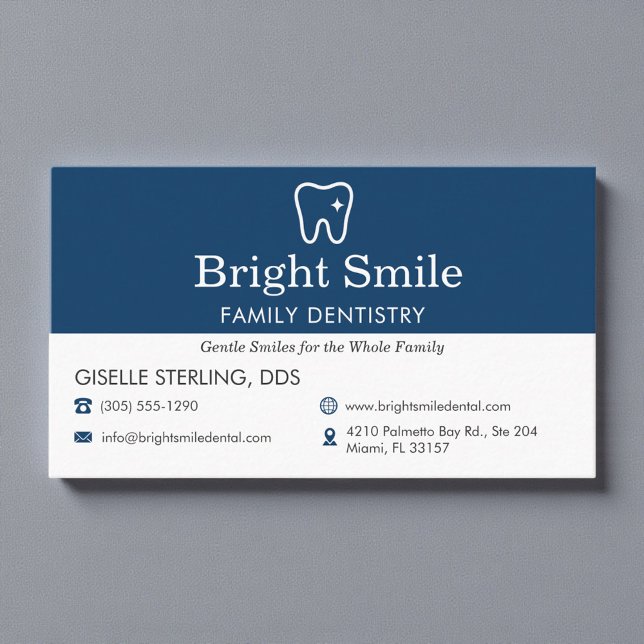 Professional Dental Office Dentistry Business Card (Creator Uploaded)