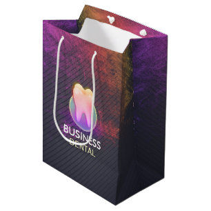 Professional Dentist Dental Clinic Rose Gold Tooth Medium Gift Bag