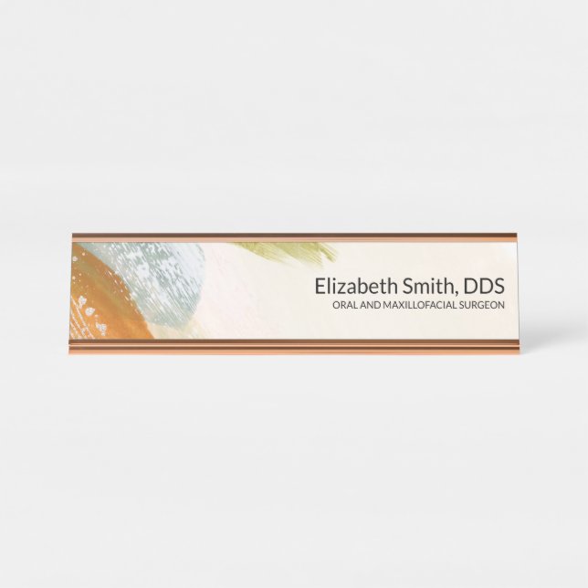 Professional Dentist Doctor CEO Manager PhD Desk N Desk Name Plate (Front)