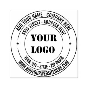 Professional Design Address Round Rubber Stamp