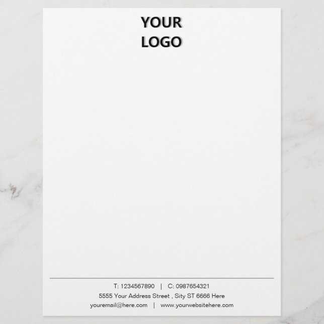 Professional Design Business Letterhead Template (Front)