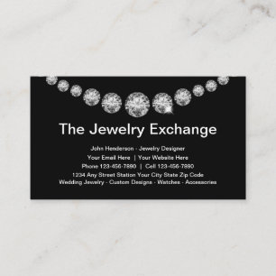 Professional Diamond Jeweller Business Cards