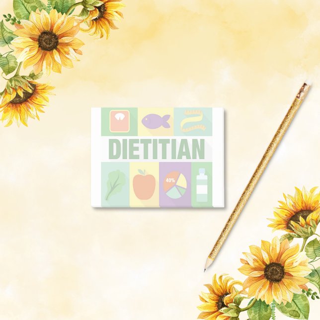Professional Dietician Iconic Designed Post-it Notes (Creator Uploaded)