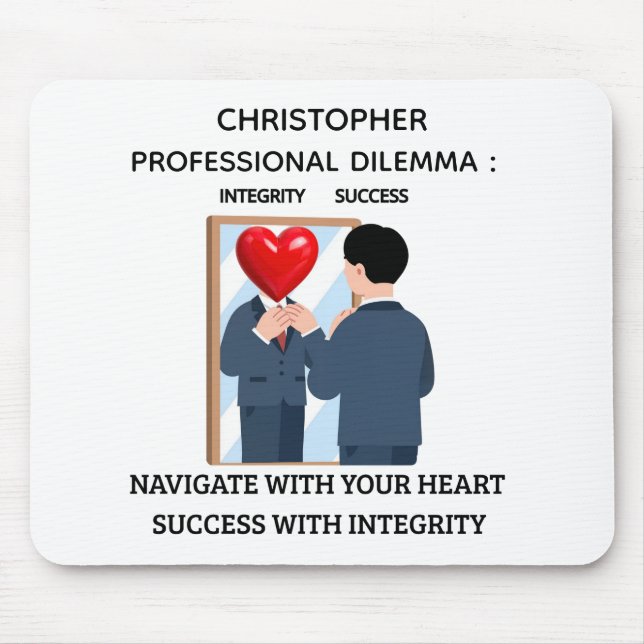 Professional Dilemma Personalised Office Mousepad  (Front)