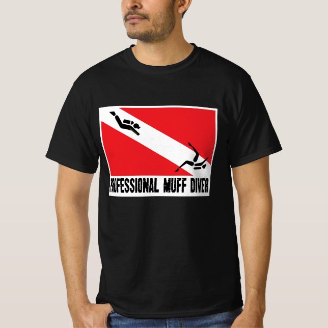 Professional Diver Black T-Shirt (Front)