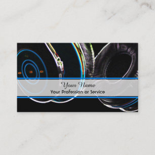 Professional DJ and VJ business card