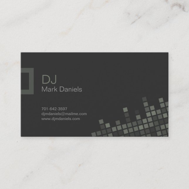 Professional DJ Business Card (Front)
