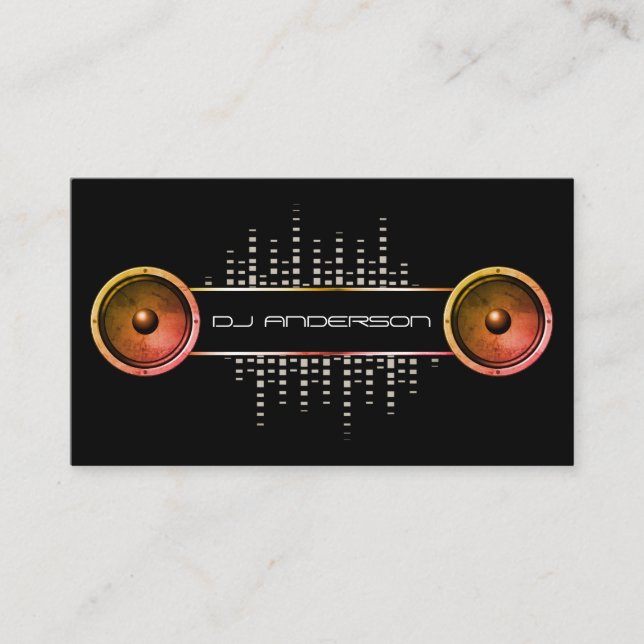 Professional DJ Business Card (Front)