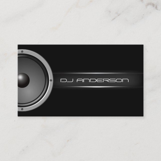 Professional DJ Business Card (Front)
