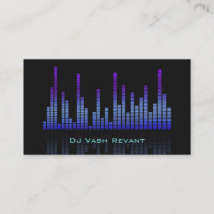 Professional DJ Music Equalizer Business Card