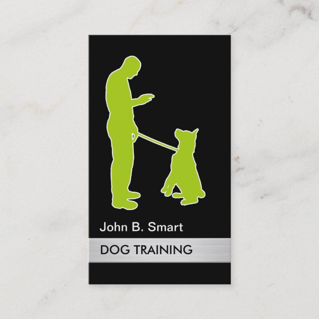Professional Dog Trainer Business Card (Front)