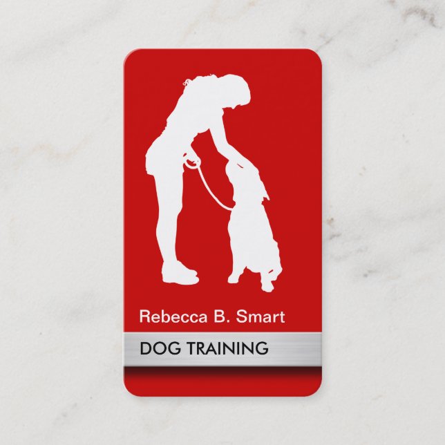 Professional Dog Trainer Business Cards (Front)