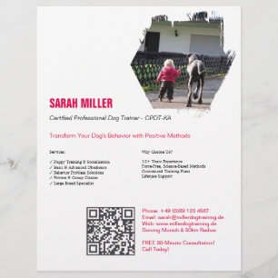 Professional Dog Trainer Flyer Great Dane